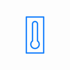 digital thermometer icon sign vector