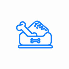 dog food icon sign vector