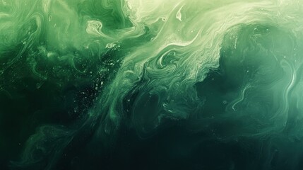 Obraz premium abstract green swirl texture background