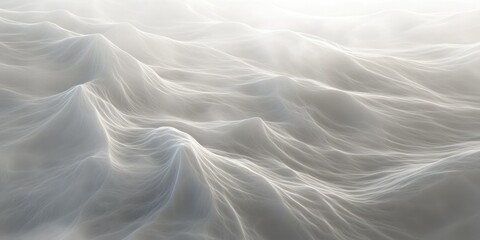 Obraz premium Misty line waves representing foggy movement.