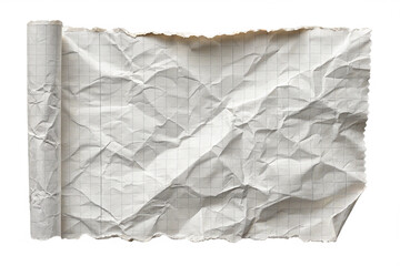 Obraz premium crumpled paper on white background