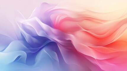 Obraz premium Dreamy rainbow aura glow, soft and ethereal color transitions in digital artwork,