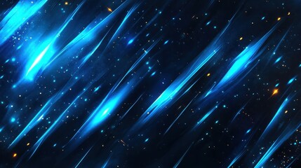 Obraz premium abstract blue glowing lines background