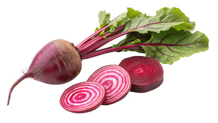red beet isolated on white background