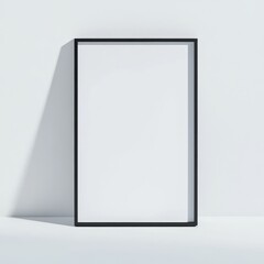 Empty black framed rectangle against a bright backdrop.