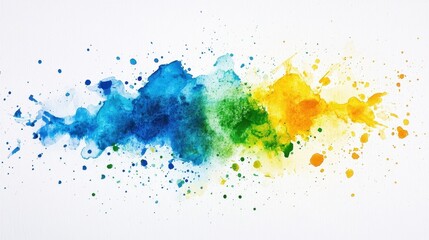Fototapeta premium vibrant watercolor abstract painting