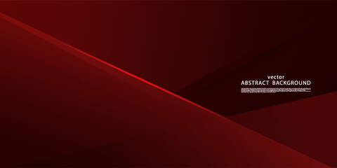 Obraz premium Abstract red paper cut overlapping shapes background. Simple light pattern concept. Trendy frame background. Vector Eps10