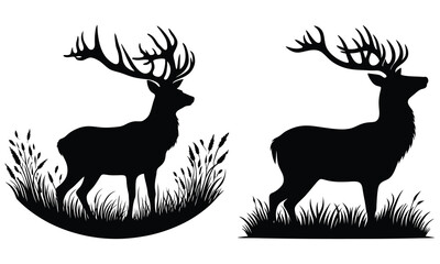 deer silhouette vector
