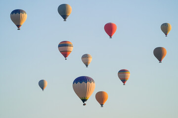 Fototapeta premium Hot Air Balloons in Cappadocia, Nevsehir, Turkiye