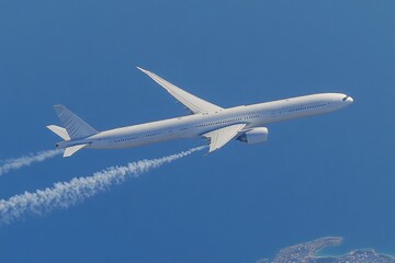 Obraz premium airplane in the blue sky