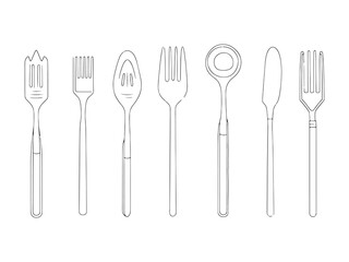 Gold-Plated Cutlery art icon sophisticated modern cutlery design