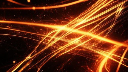 Obraz premium abstract orange energy lines background