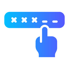 pin code gradient icon