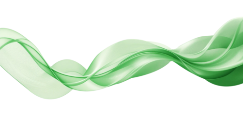 Flowing Green Abstract Waves Background |Organic Light Motion Texture  Fresh Nature Vibes Design Art  green smoke on white background
