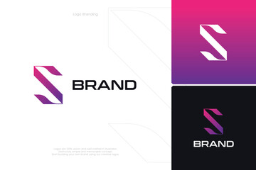 S Letter trademark brand logo