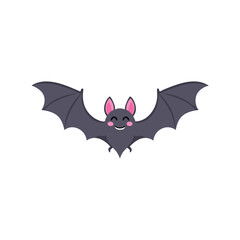 Flying Cute Bat Vector