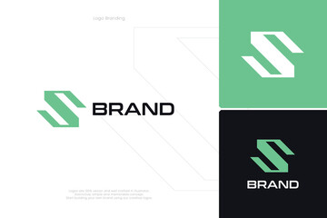 S Letter trademark brand logo