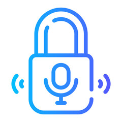 lock gradient icon