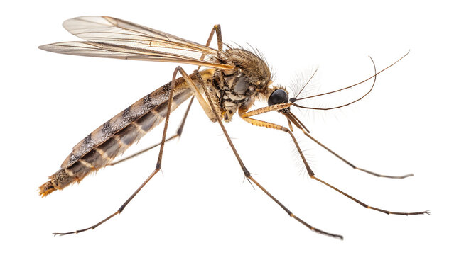 Detailed closeup of a mosquito, high resolution png