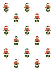 Floral Motif, illustration vector art