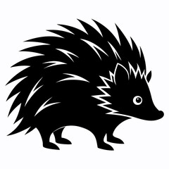 Porcupine Silhouette Logo