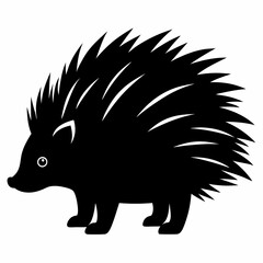 Porcupine Silhouette Logo