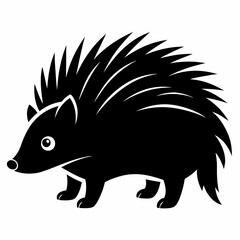Porcupine Silhouette Logo