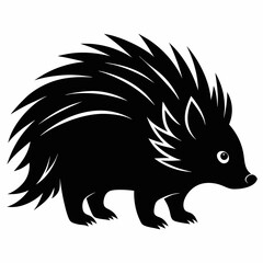 Porcupine Silhouette Logo