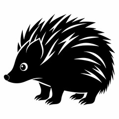 Porcupine Silhouette Logo