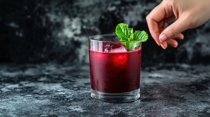 Refreshing cocktail creation home bar food photography indoor setting close-up culinary artistry