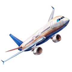 airplane isolated on white background