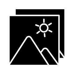 Picture icon on white background