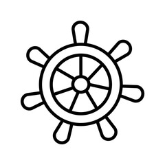 Obraz premium Rudder icon on white background