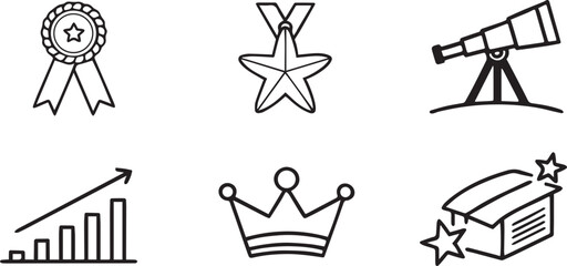 Award badge laurel wreath winner medal award icon set success achievement emblem veteran badge signs vector