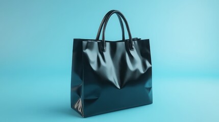 Sleek black tote bag