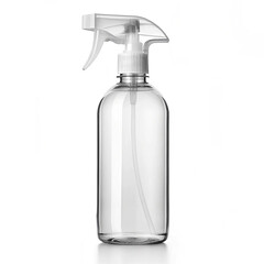 Spray bottle with trigger on white background