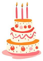 PNG Birthday cake dessert food anniversary.