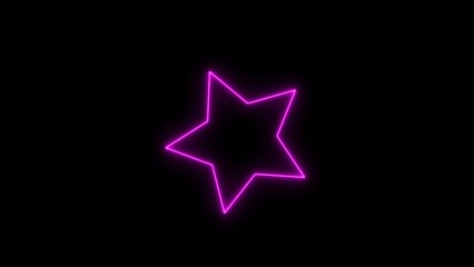 Five point star light illustration design.