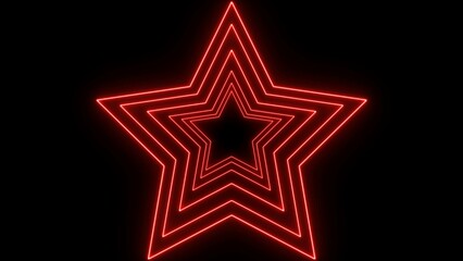 Five point star light illustration design.