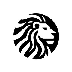 Fototapeta premium Asiatic Lion Logo Symbol Icon 