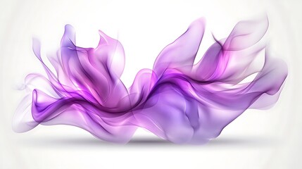 Purple abstract smoke wave design.