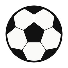 Fototapeta premium Black And White Soccer Ball Graphic Illustration For Sports And Recreation