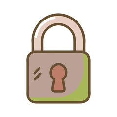 padlock for security or protection icon