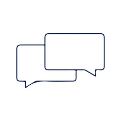 Text Message icon set in line style.. Social media message sign. Vector illustration Eps 10