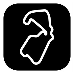 automotodrom brno glyph icon vector illustration isolated on white background