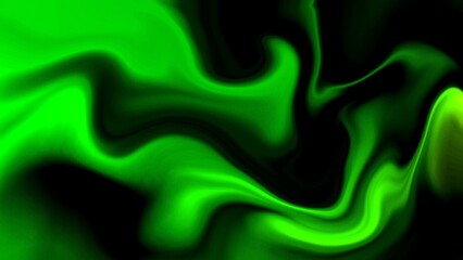 Abstract Green Fluid Gradient Background Design