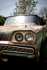 Fototapeta premium The faded elegance of old metal