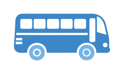 bus isolated on white