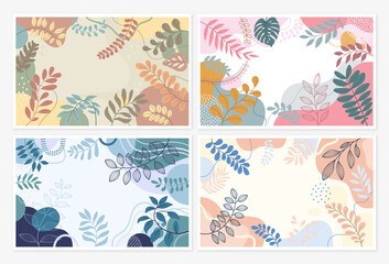 Hand drawn color lines art background design.