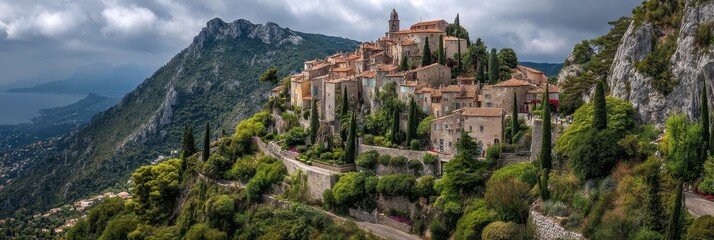 Charming Eze Village: A Scenic Gem on the French Riviera Surrounded by Stunning Hills and Timeless Architecture